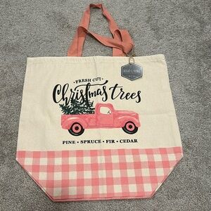 Boho Living Fresh Cut Christmas Trees Eco Friendly Large Reusable Tote Bag